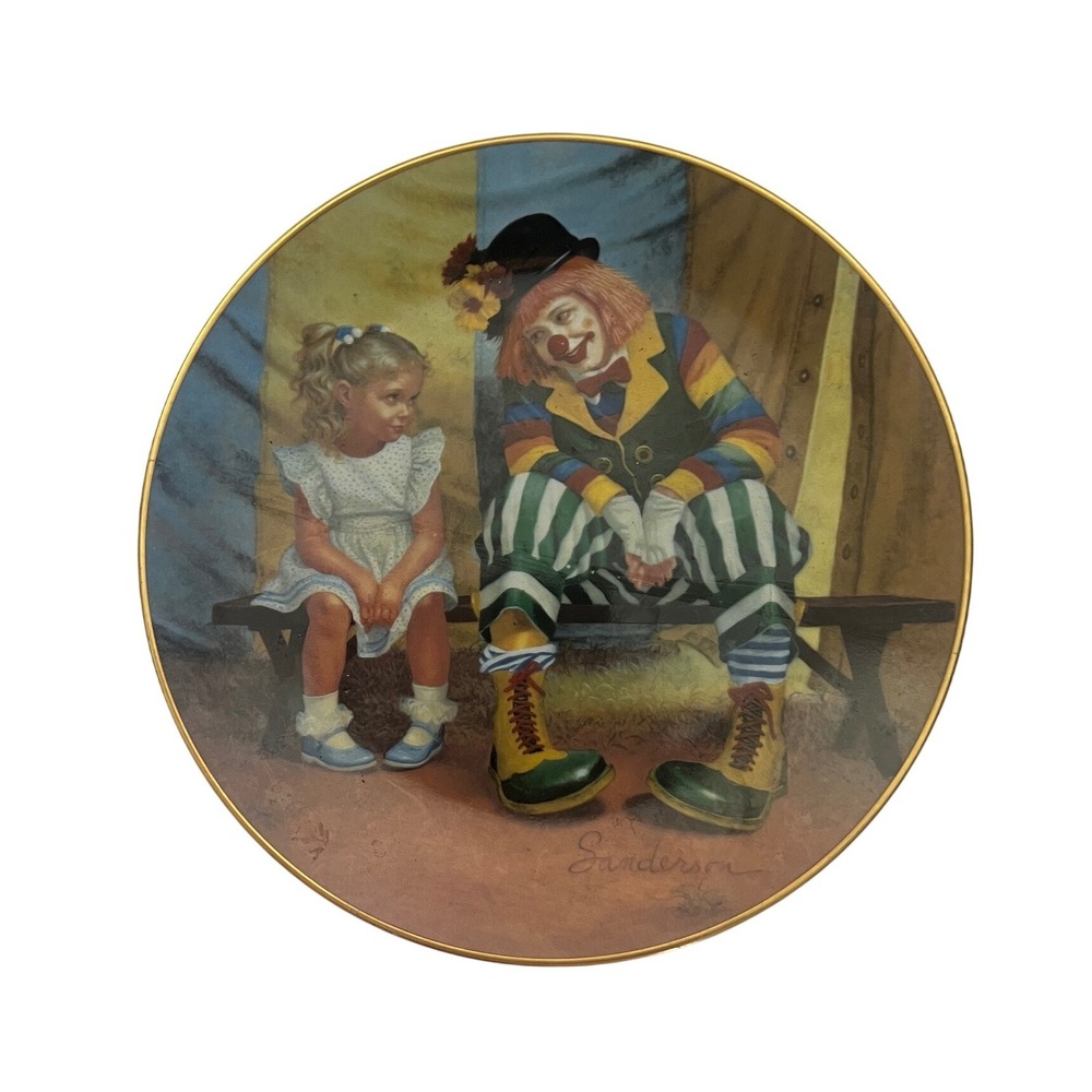 Don't Be Shy Circus Friends Collection Limited Edition Plate‎ By Bob Sanderson